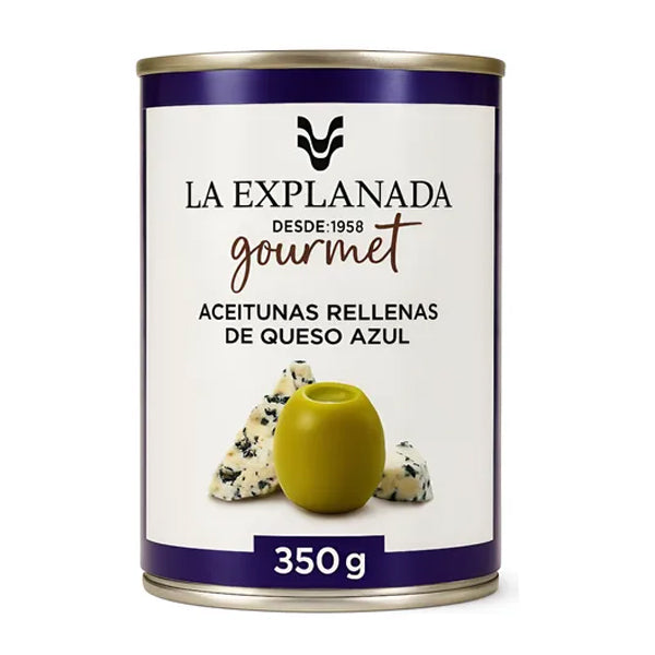 ACEITUNAS RELLENA QUESO AZUL  350 GRS LA EXPLANADA