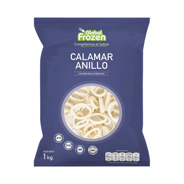 ANILLAS DE CALAMAR  1 KG GLOBAL FROZEN