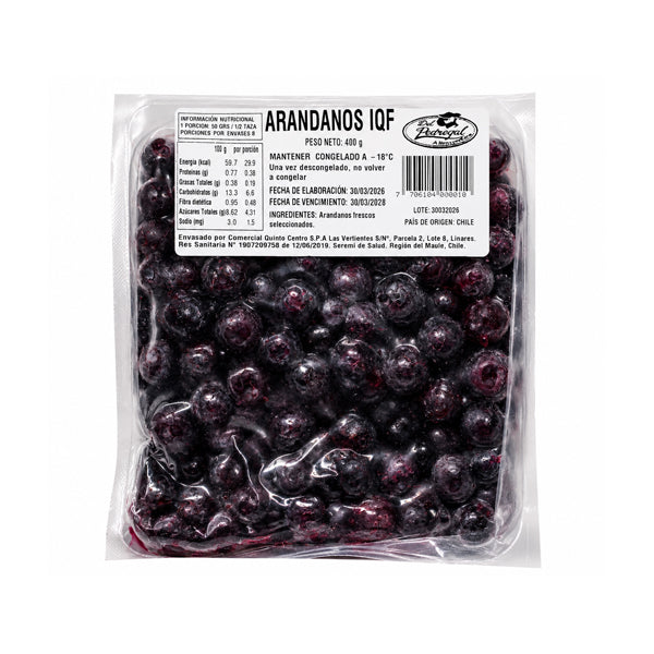 ARANDANOS IQF  400 GRS DP