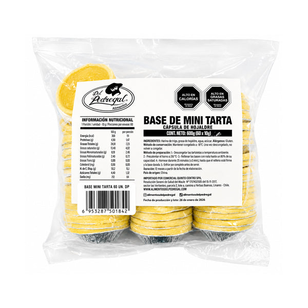 BASE MINI TARTA  60 UN. DP