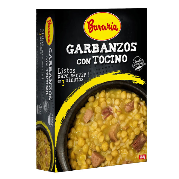 BAVARIA GARBANZO CON TOCINO  400 GRS BAVARIA