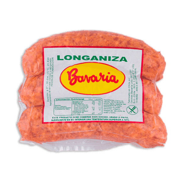 BAVARIA LONGANIZA CONGELADA  420 GRS BAVARIA