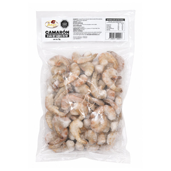 CAMARON CAL 36/40 CRUDO PELADO  1 KG DP