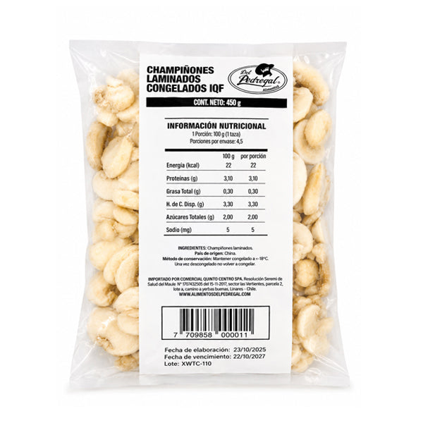 CHAMPINONES CONGELADO  450 GRS DP