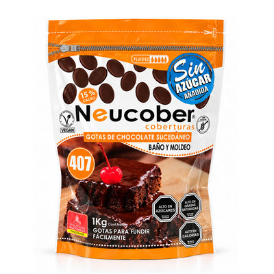 CHOCOLATE BANO ALFAJOR SIN AZUCAR COD 407 SA  1 KG NEUCOBER