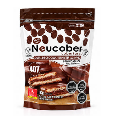 CHOCOLATE SEMIBITTER COD 407  1 KG NEUCOBER