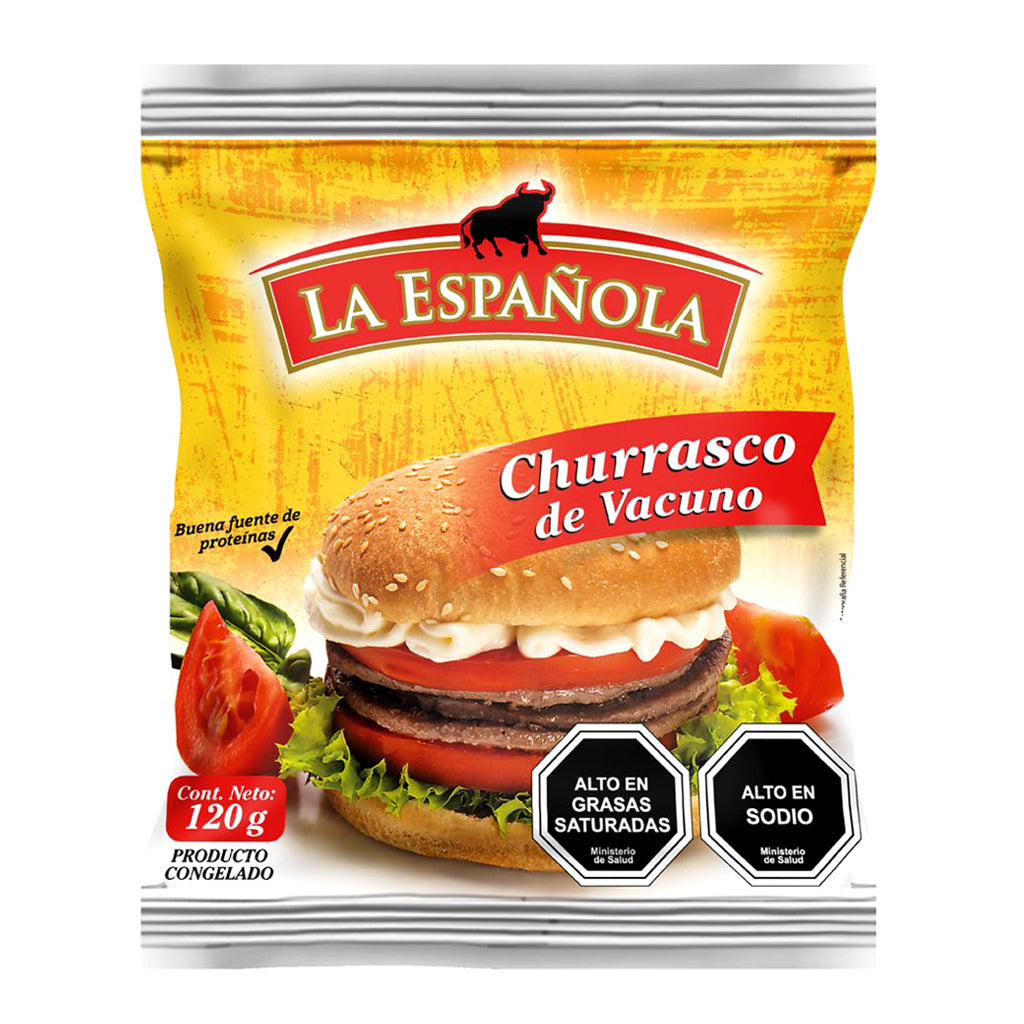 CHURRASCO VACUNO COD A7000  120 GRS LA ESPANOLA