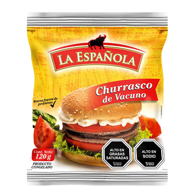 CHURRASCO VACUNO COD A7000  120 GRS LA ESPANOLA
