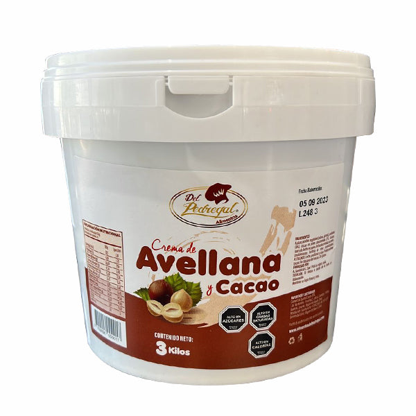 CREMA DE AVELLANAS  3 KGS DP
