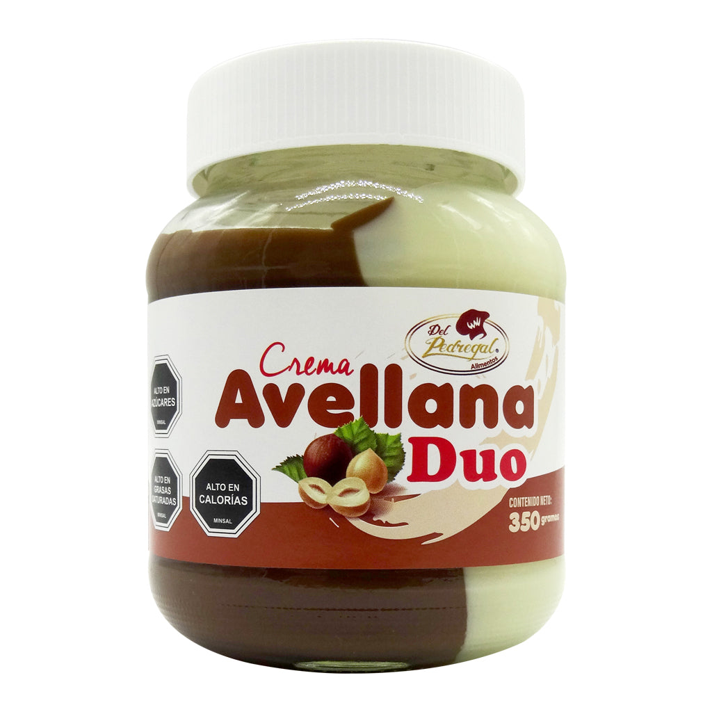 CREMA DE AVELLANAS DUO  350 GRS DEL PEDREGAL