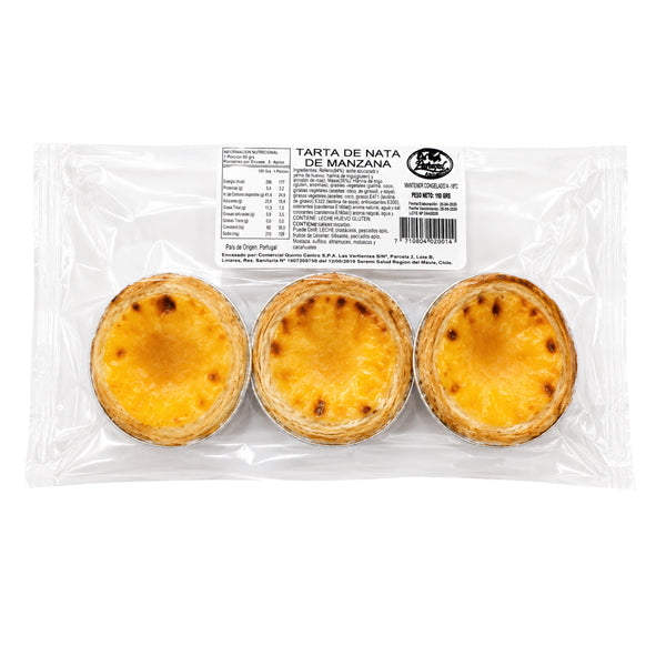 DESSERT TARTA NATA MANZANA  3 UN. DP