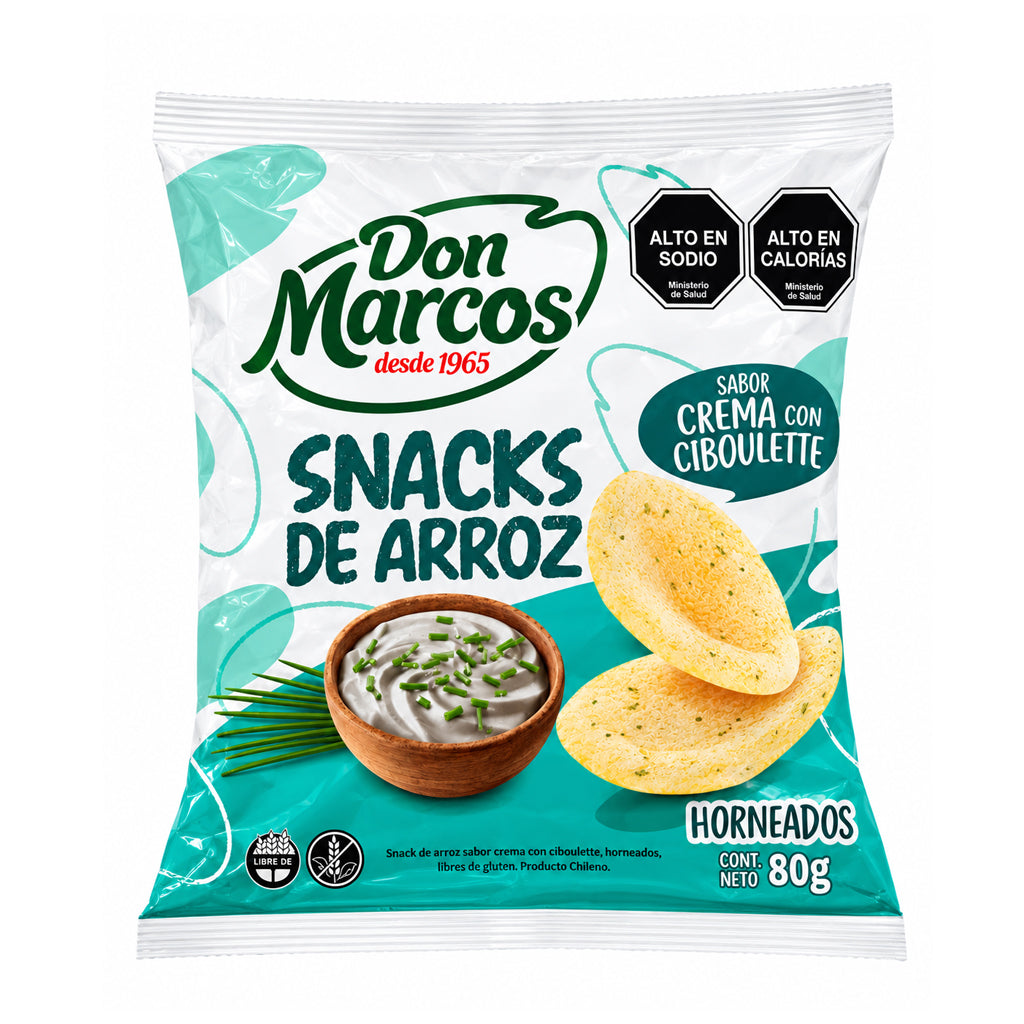 DON MARCOS SNACK DE ARROZ CIBOULETTE 80 GRS