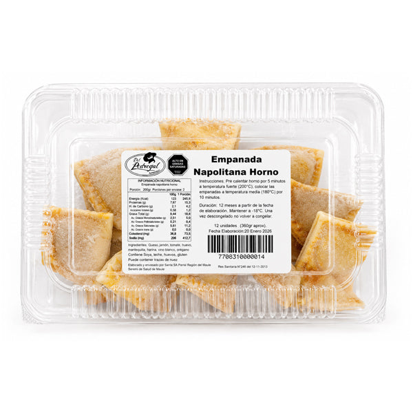 EMPANADAS COCKTAIL NAPOLITANA QUESO  12 UN. DP