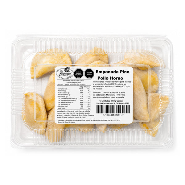 EMPANADAS COCKTAIL PINO POLLO  12 UN. DP