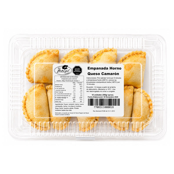 EMPANADAS COCKTAIL QUESO CAMARON  10 UN. DP