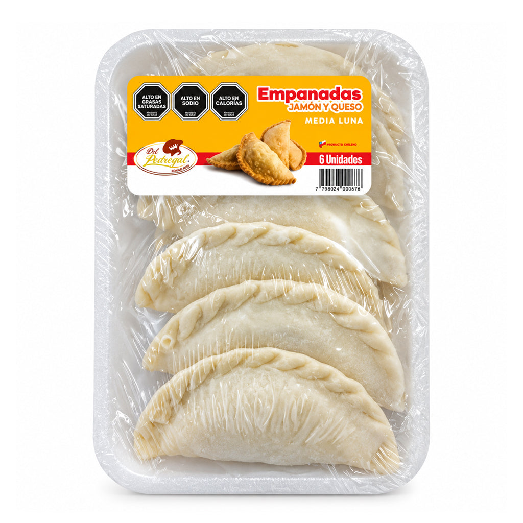EMPANADAS   MEDIALUNA J/Q  6 UN. DP