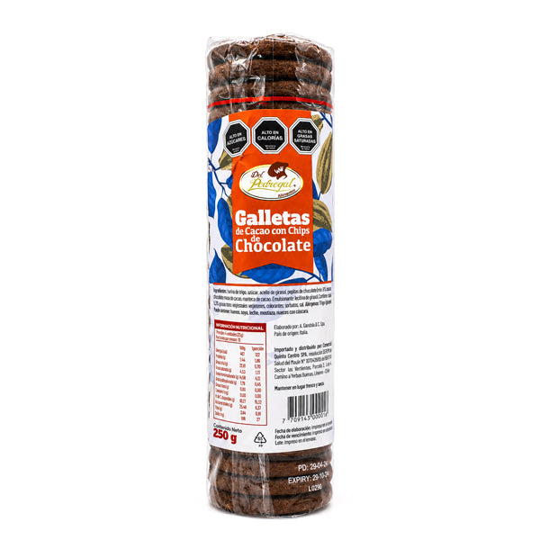 GALLETAS CACAO CHOCOCHIP  250 GRS DP