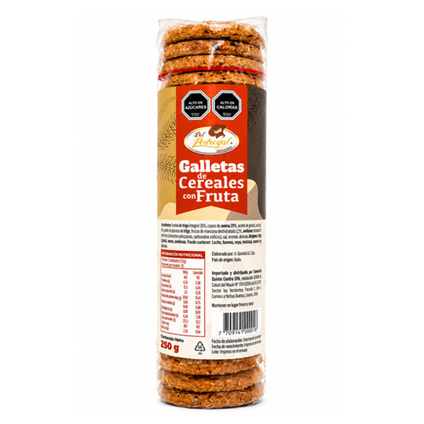 GALLETAS CEREALES CON FRUTA  250 GRS DP