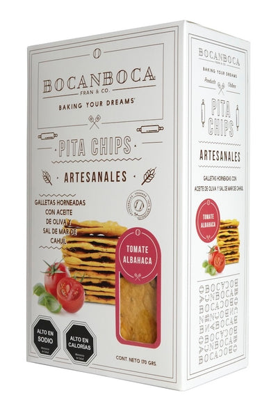 GALLETAS TOMATE ALBAHACA  170 GRS BOCABONCA