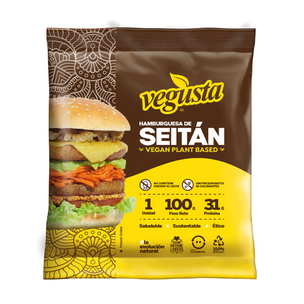 HAMBURGUESA SEITAN  100 GRS VEGUSTA