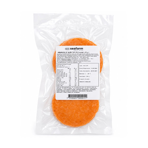 HAMBURGUESAS DE SALMON  2 UNIDADES SEAFARM