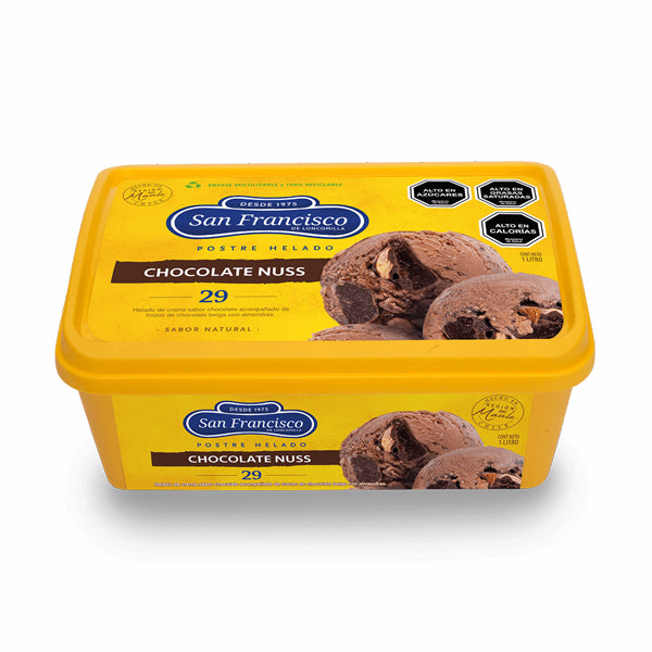 HELADO CHOCOLATE NUSS  1 LITRO SAN FRANCISCO