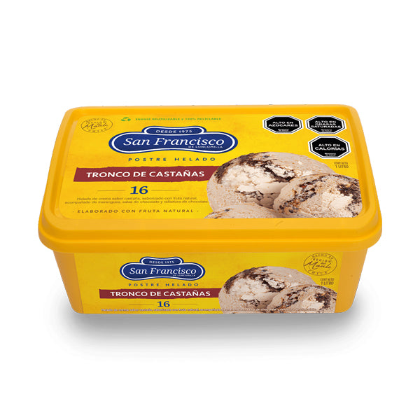 HELADO TRONCO DE CASTANA  1 LITRO SAN FRANCISCO
