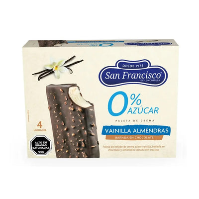 HELADO VAINILLA SIN AZUCAR  4 UN. SAN FRANCISCO