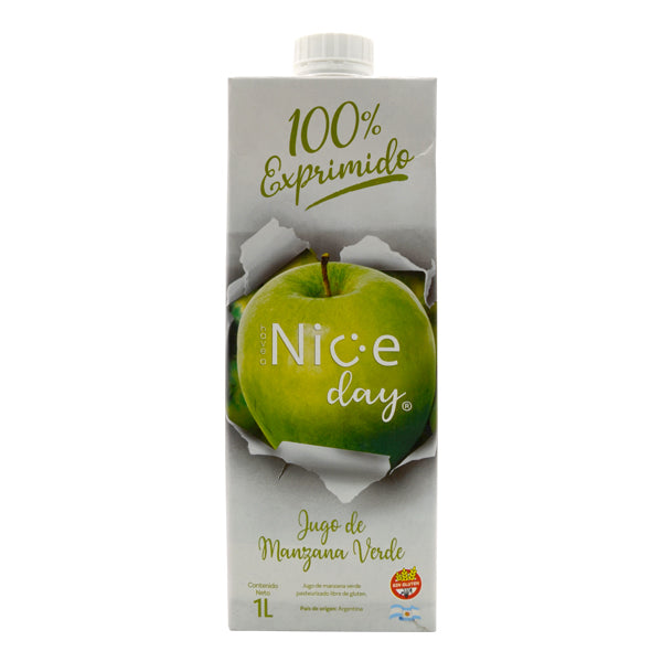 JUGO NATURAL MANZANA VERDE  1 LT NICE DAY