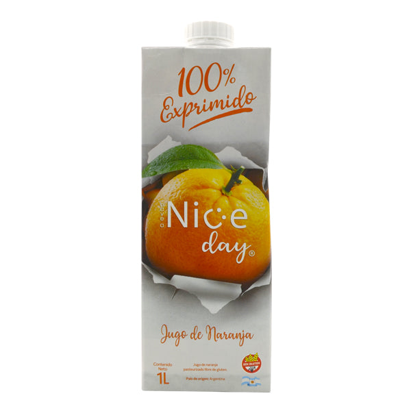 JUGO NATURAL NARANJA  1 LT NICE DAY