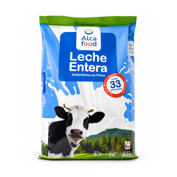 LECHE ENTERA  800 GRS ALCAFOOD