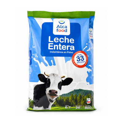 LECHE ENTERA  800 GRS ALCAFOOD