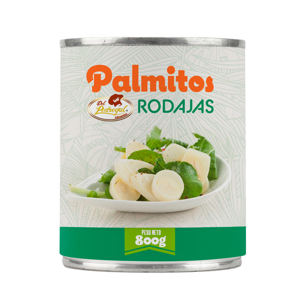 PALMITOS RODAJAS  800 GRS DP