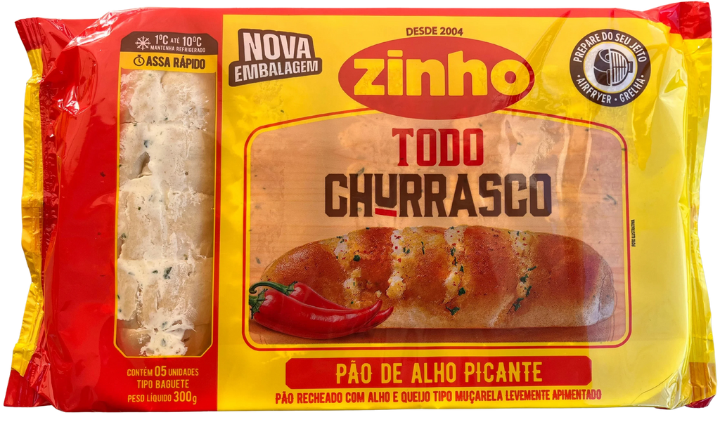 PAN DE AJO PICANTE  300 GRS ZINHO