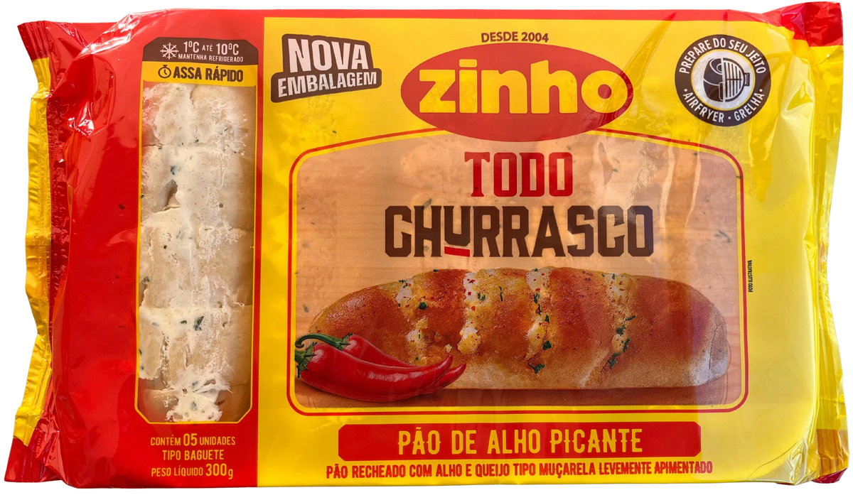 PAN DE AJO PICANTE  300 GRS ZINHO