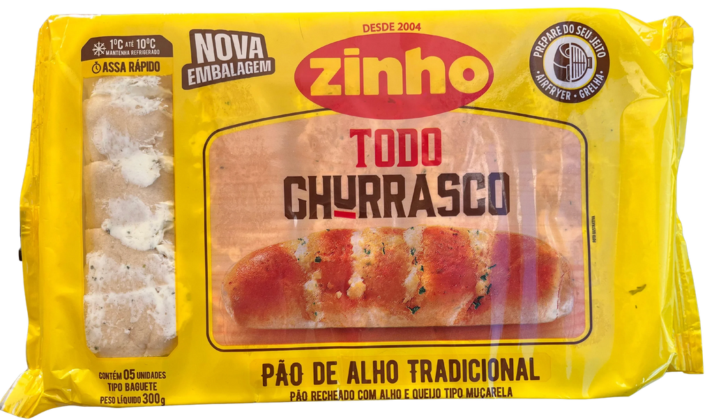 PAN DE AJO TRADICIONAL  300 GRS ZINHO