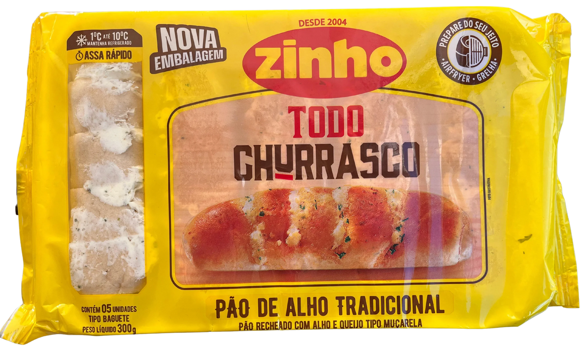PAN DE AJO TRADICIONAL  300 GRS ZINHO