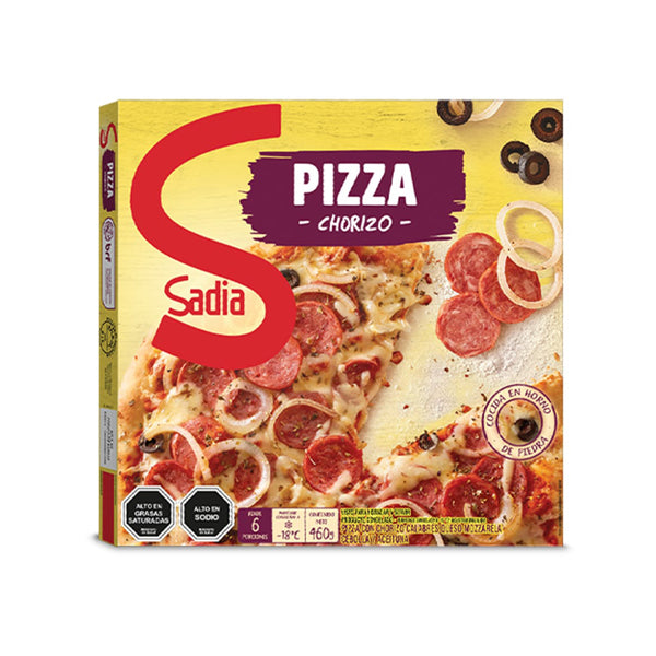 PIZZAS CHORIZO QUESO CEBOLLA  460 GRS SADIA