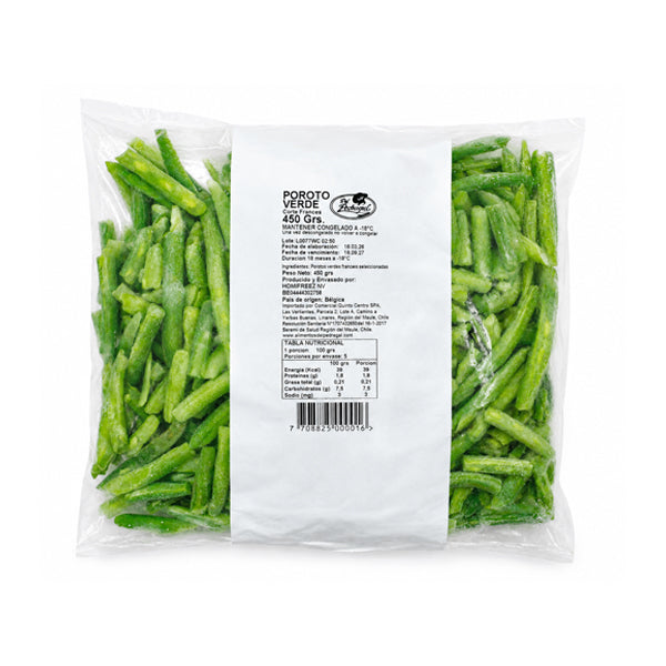 POROTOS VERDES IQF  450 GRS HOMI