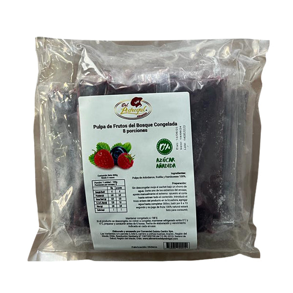 PULPA FRUTOS DEL BOSQUE  8 PORC. DEL PEDREGAL