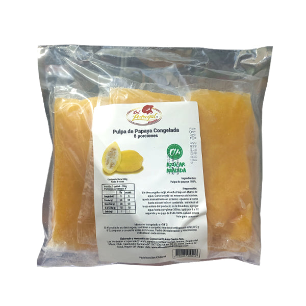 PULPA PAPAYA  8 PORC. DP