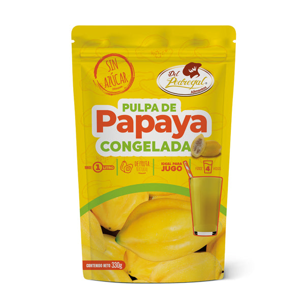 PULPA PAPAYA SIN AZUCAR  330 GRS DP