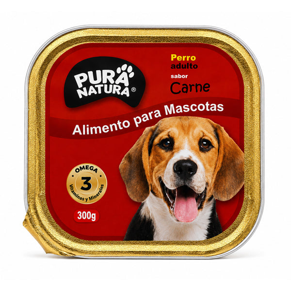 PURA NATURA SABOR CARNE PARA PERROS 300 GRS