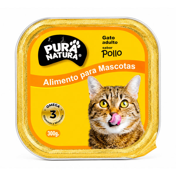 PURA NATURA SABOR POLLO PARA GATOS 300 GRS