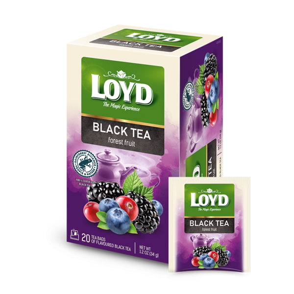 TE NEGRO FRUTOS DEL BOSQUE  20 UNIDADES LOYD