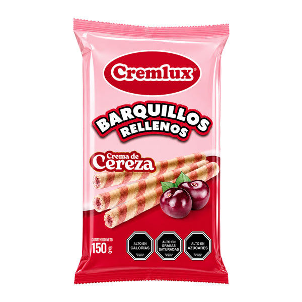 WAFER ROLLS CEREZA  150 GRS CREMLUX