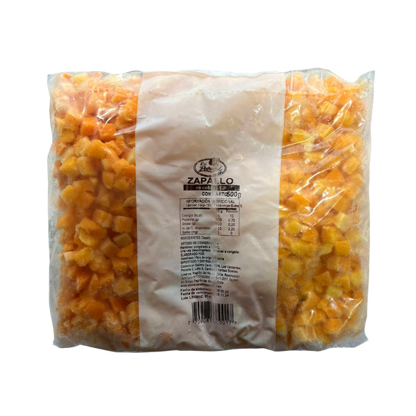 ZAPALLO CUBOS  500 GRS DP